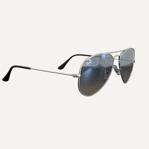 Unisex - Ray-Ban Classic Large Aviator Sunglasses Silver